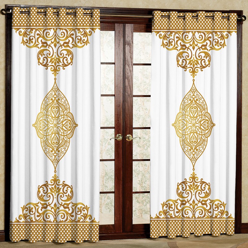 پرده مدل مخمل پانچی کد 1960T2 سایز 200x140 سانتی متر
