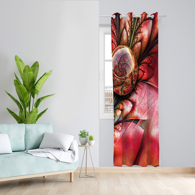 پرده طرح سه بعدی مدل مخمل پانچی کد L 1218R Z سایز 140x200 سانتی متر
