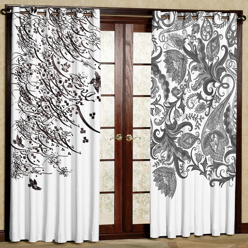 پرده مدل شعر مخمل پانچی کد 1150a سایز 200x140 سانتی متر