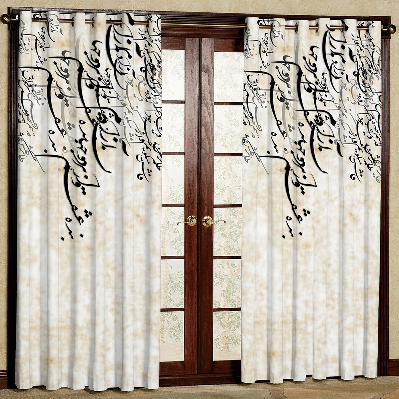 پرده مدل شعر هازان پانچی کد 4272 سایز 140x200 سانتی متر