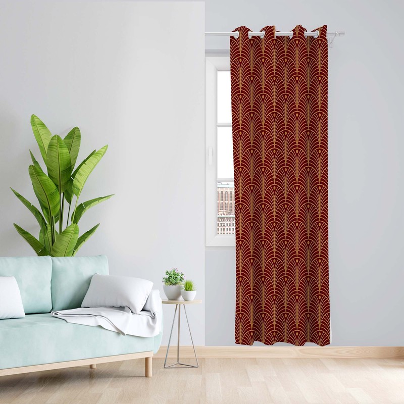 پرده طرح کلاسیک مدل مخمل پانچی کد 5025 z سایز 140x200 سانتی متر